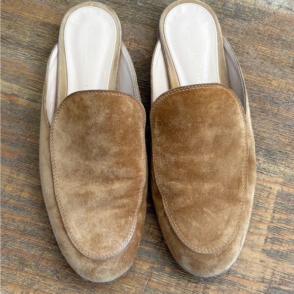Gianvito Rossi Light Brown Suede Loafers size 37 - Picture 2 of 8